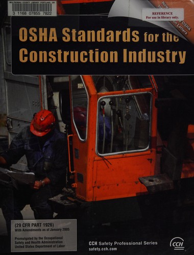 Cover for OSHA Construction Industry Standards (OSHA 29 CFR 1926 2005 Edition)