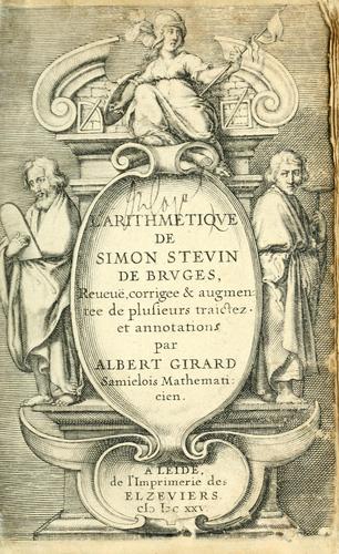 Cover for arithmetiqve de Simon Stevin de Brvges.