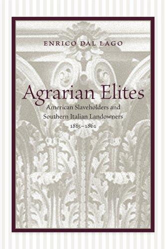 Cover for Agrarian Elites
