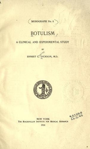 Cover for Botulism