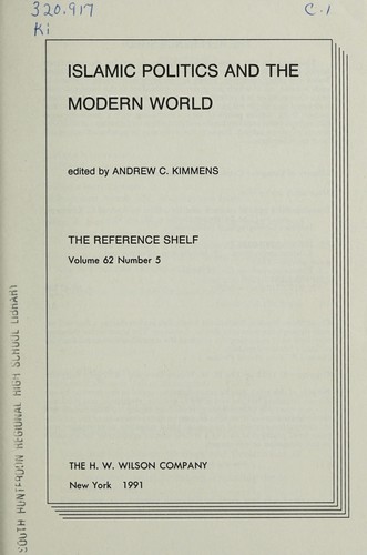 Cover for Islamic politics and the modern world