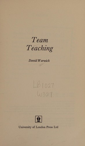Cover for Team Teaching
