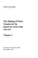 Cover for The shaping of peace