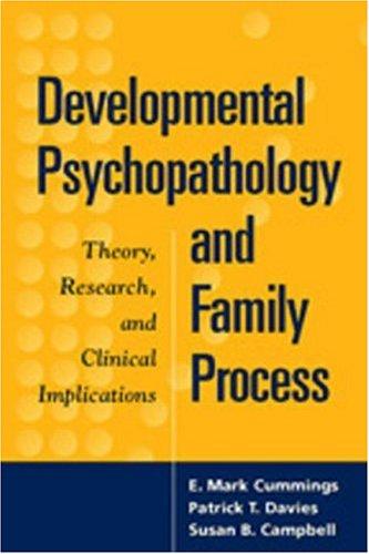Cover for Developmental Psychopathology and Family Process
