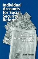 Cover for Individual accounts for social security reform