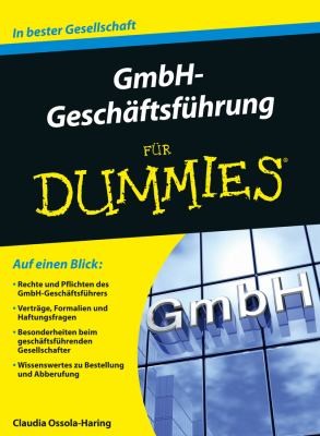 Cover for GmbH-Geschäftsführung