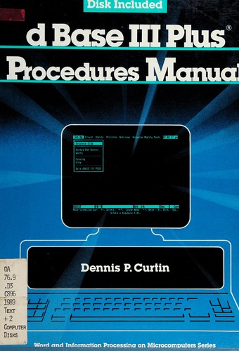 Cover for dBase III plus procedures manual