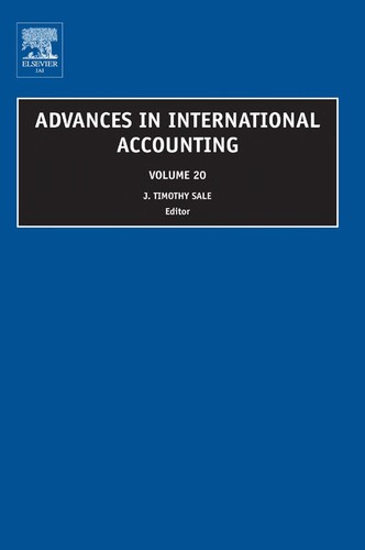 Cover for Advances in International Accounting