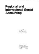 Cover for Regional and interregional social accounting
