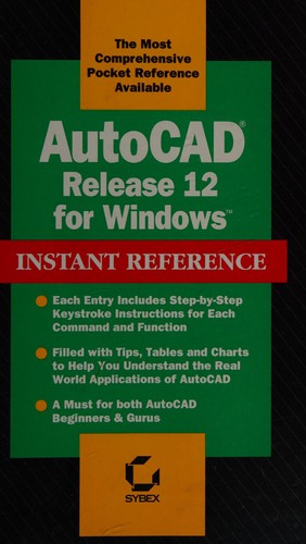 Cover for AutoCAD release 12 for Windows instant reference