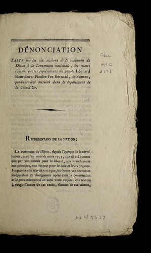 Cover for Denonciation