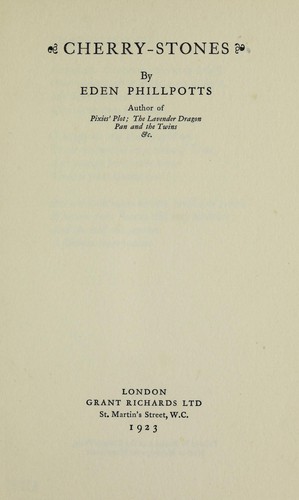 Cover for Cherry-stones
