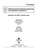 Cover for 2000 International Database Engineering and Applications Symposium