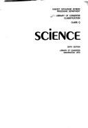 Cover for Classification. Class Q: science.