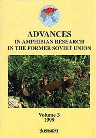 Cover for Advances in Amphibian Research in the Former Soviet Union