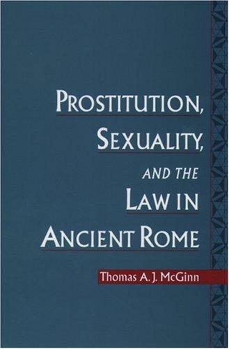 Cover for Prostitution, Sexuality, and the Law in Ancient Rome