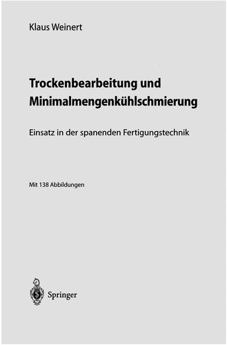 Cover for Trockenbearbeitung und Minimalmengenkühlschmierung
