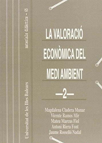 Cover for La valoració econòmica del medi ambient 2