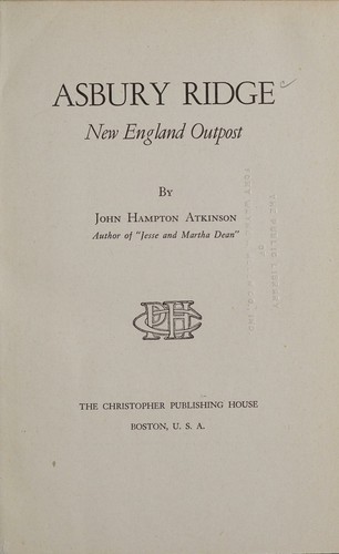 Cover for Asbury Ridge