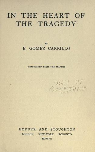 Cover for In the heart of the tragedy