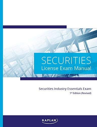Cover for Kaplan Securities Industry Essentials License Exam Manual, 1st Edition