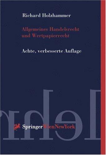 Cover for Allgemeines Handelsrecht und Wertpapierrecht
