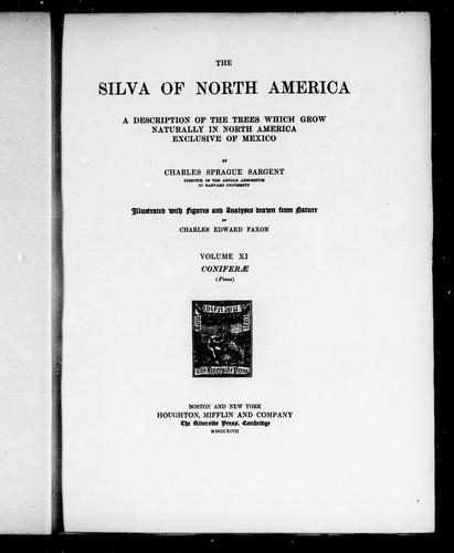 Cover for The silva of North America