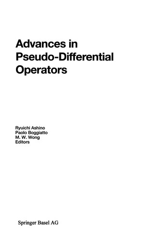 Cover for Advances in Pseudo-Differential Operators