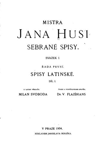 Cover for Sebrané spisy.