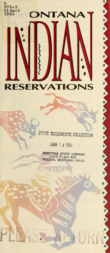 Cover for Montana Indian reservations