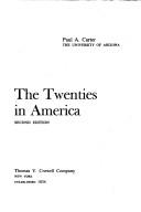 Cover for The twenties in America