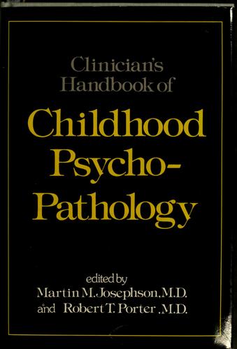 Cover for Clinician's handbook of childhood psychopathology