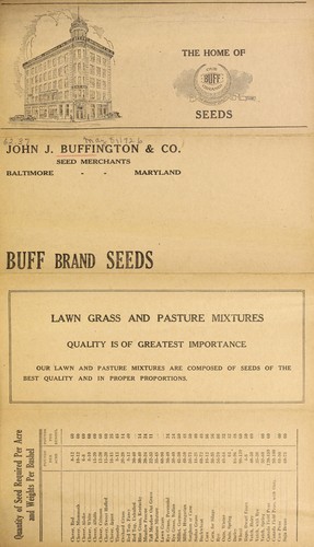 Cover for Buff brand seeds