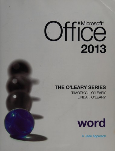 Cover for Microsoft Office Word 2013