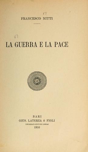 Cover for La guerra e la pace