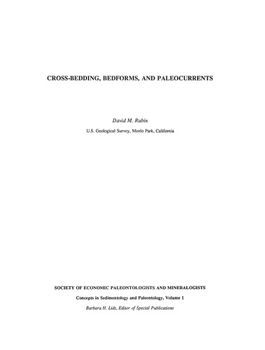 Cover for Cross-bedding, bedforms, and paleocurrents