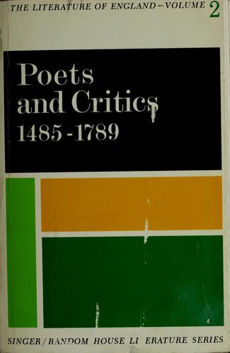 Cover for Poets and critics, 1485-1789