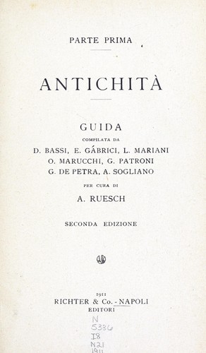 Cover for Guida illustrata del Museo nazionale di Napoli