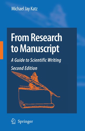 Cover for From research to manuscript