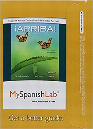 Cover for Arriba! MySpanishLab Access Card, Multi-semester