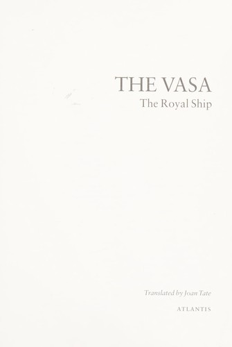 Cover for Vasa, the royal ship