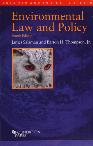 Cover for Environmental law and policy