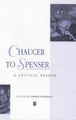 Cover for Chaucer to Spenser