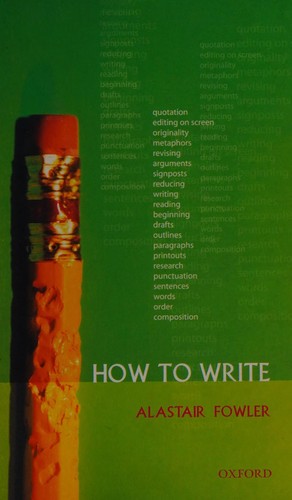 Cover for How to write