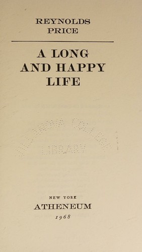 Cover for A Long and Happy Life