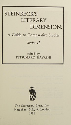 Cover for Steinbeck's Literary Dimension