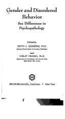 Cover for Gender and disordered behavior