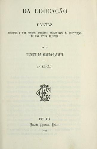 Cover for Da educação