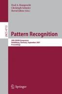 Cover for Pattern recognition