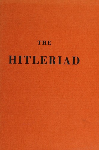 Cover for The Hitleriad (Poets of the Year Series)